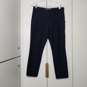 Diane Von Furstenberg Capri Pants Women's Size 8 Navy Blue